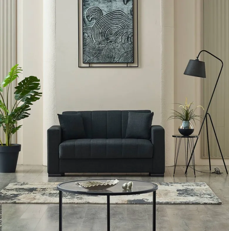 Sofa 3-2-1 Jerry anthrazit Microfaser