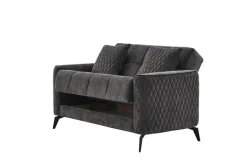 Sofa 3-2-1 Lendor grau Webstoff
