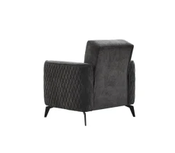 Sofa 3-2-1 Lendor grau Webstoff