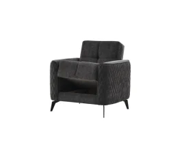 Sofa 3-2-1 Lendor grau Webstoff