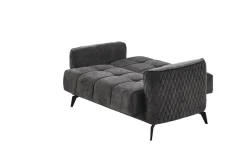 Sofa 3-2-1 Lendor grau Webstoff