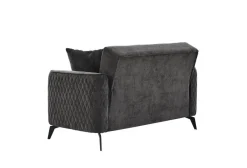 Sofa 3-2-1 Lendor grau Webstoff
