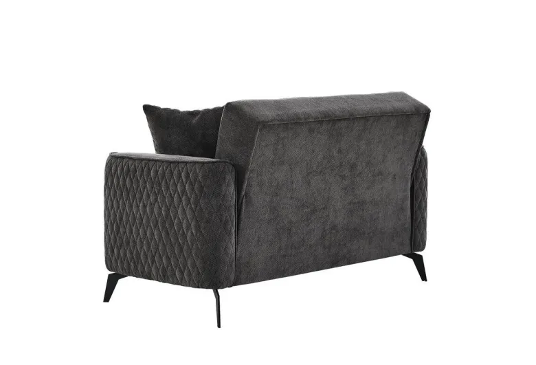 Sofa 3-2-1 Lendor grau Webstoff