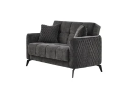 Sofa 3-2-1 Lendor grau Webstoff