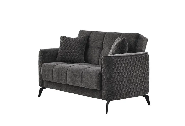 Sofa 3-2-1 Lendor grau Webstoff