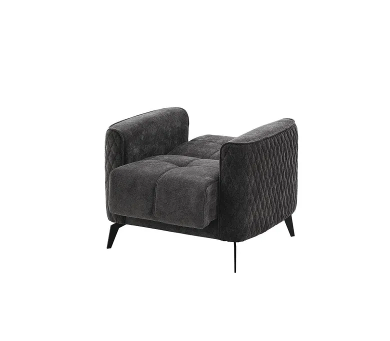 Sofa 3-2-1 Lendor grau Webstoff