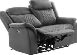 Sofa Pedro grau Microfaser B/H/T: ca. 162x108x94 cm