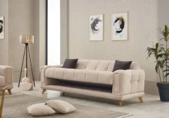 Sofa 3-2-1 Rixos beige Webstoff