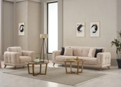 Sofa 3-2-1 Rixos beige Webstoff