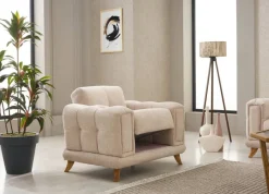 Sofa 3-2-1 Rixos beige Webstoff
