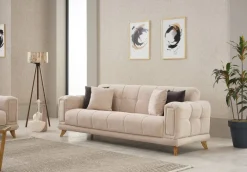 Sofa 3-2-1 Rixos beige Webstoff