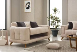Sofa 3-2-1 Rixos beige Webstoff