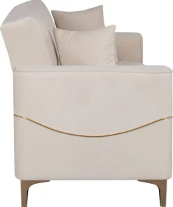 Sofa 3-2-1 Salda beige Microfaser