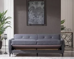 Sofa 3-2-1 San Marino anthrazit Microfaser
