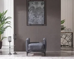 Sofa 3-2-1 San Marino anthrazit Microfaser