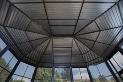 Sojag Kaltwintergarten Charleston anthrazit Aluminium B/H/T: ca. 384x281x384 cm