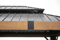 Sojag Pavillon Fontana braun Aluminium B/H/L: ca. 364,3x310x298 cm