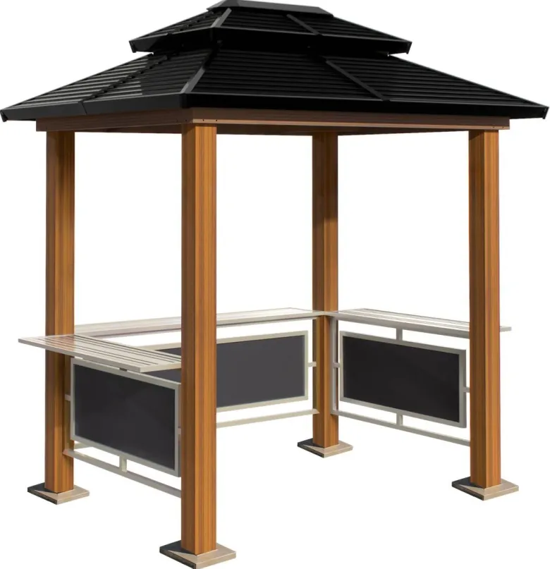 Sojag Pavillon Maui braun Aluminium B/H/L: ca. 178x278x243 cm