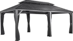 Sojag Pavillon Messina anthrazit Aluminium B/H/L: ca. 363x307x598 cm