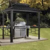 Sojag Pavillon Messina BBQ anthrazit Stahl B/H/L: ca. 292x262x179 cm