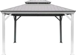 Sojag Pavillon Messina champagner Metall B/H/L: ca. 483x307x363 cm