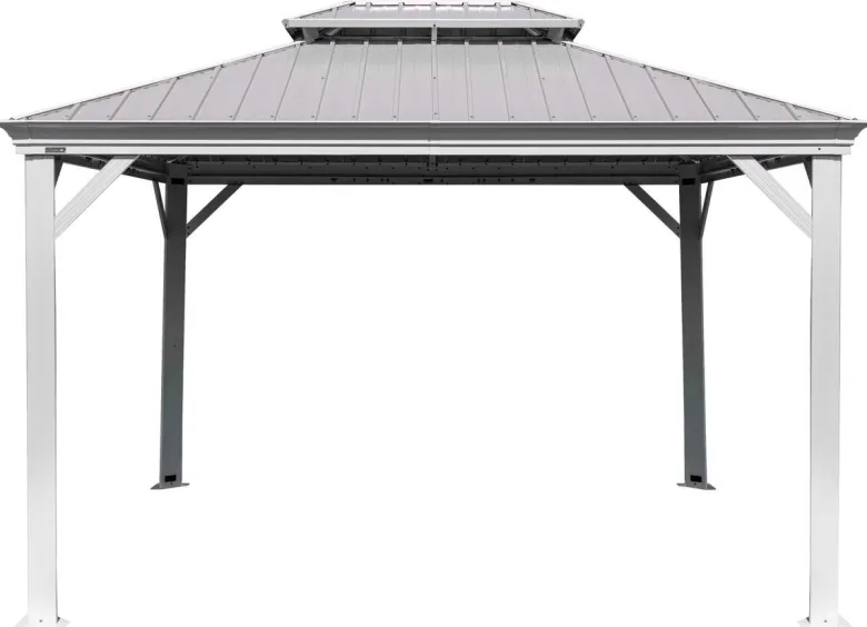 Sojag Pavillon Messina champagner Metall B/H/L: ca. 483x307x363 cm