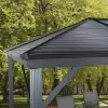 Sojag Pavillon Ventura anthrazit Stahl B/H/L: ca. 296x260x296 cm