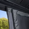 Sojag Pavillon-Vorhang-Set Messina/Mykonos dunkelgrau Polyester