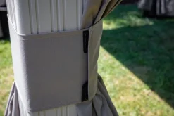 Sojag Pavillon-Vorhang-Set Messina taupe Polyester