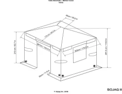 Sojag Pavillon-Winterabdeckung grau Polyester