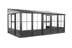 Sojag Terrassenüberdachung Mural anthrazit Aluminium B/H/L: ca. 502x244,5x308,96 cm