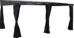Sojag Terrassenüberdachung St. Barth anthrazit Aluminium B/H/T: ca. 484x240x363 cm
