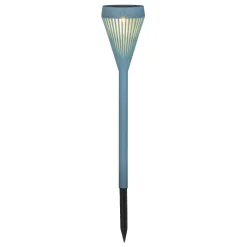 Solarleuchte blau Kunststoff H/D: ca. 42,5x7,4 cm