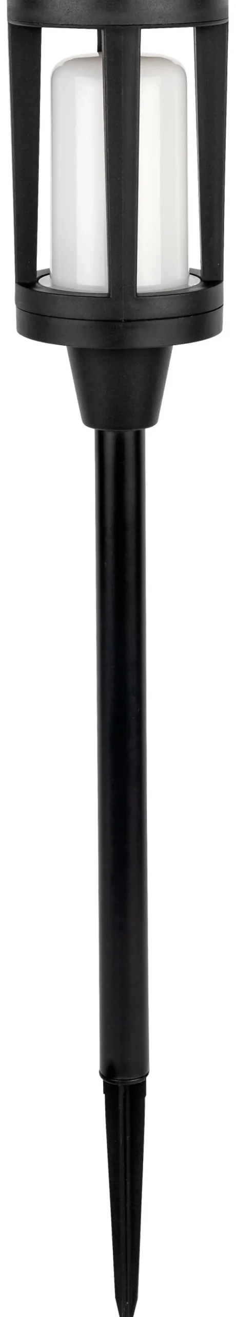 Solarleuchte schwarz Kunststoff H/D: ca. 55,5x8,3 cm