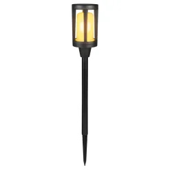 Solarleuchte schwarz Kunststoff H/D: ca. 55,5x8,3 cm