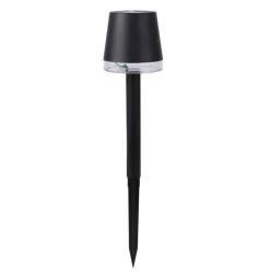 Solarleuchte schwarz Kunststoff H/D: ca. 23,5x8 cm