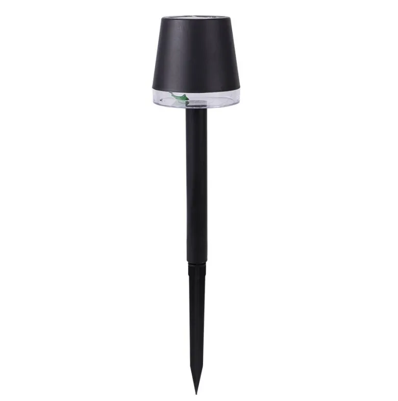 Solarleuchte schwarz Kunststoff H/D: ca. 23,5x8 cm
