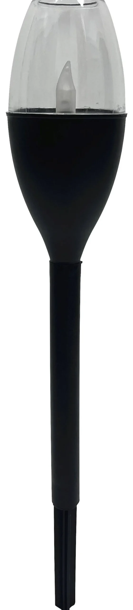 Solarleuchte schwarz Kunststoff H/D: ca. 39,5x6,2 cm