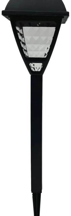 Solarleuchte schwarz Kunststoff H/D: ca. 41,5x9 cm