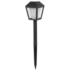 Solarleuchte schwarz Kunststoff H/D: ca. 38x7,5 cm
