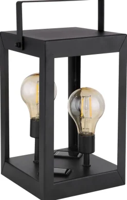 Solarleuchte schwarz Metall Kunststoff H: ca. 28 cm