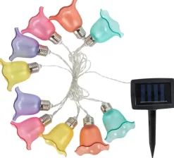 Solarlichterkette Tulpe 2 m Kunststoff L/D: ca. 380x8 cm