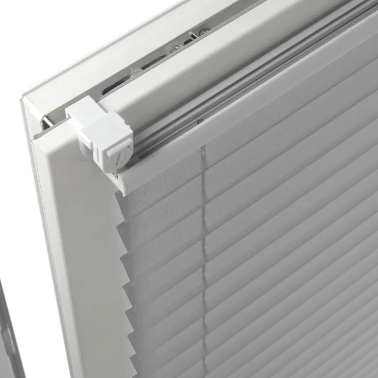 Spannplissee Easyfix Pia grau B/L: ca. 40x130 cm