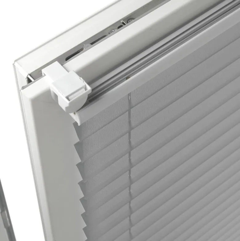 Spannplissee Easyfix Pia grau B/L: ca. 40x130 cm
