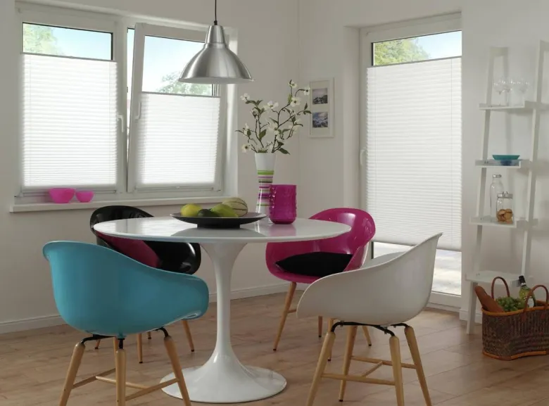 Spannplissee Easyfix Pia weiß B/L: ca. 40x130 cm