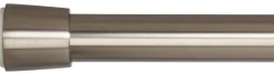 Spannstange stretch Edelstahloptik Metall D: ca. 2,6 cm ausziehbar von ca. 120 bis 220 cm 1.0 Läufe