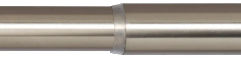 Spannstange stretch Edelstahloptik Metall D: ca. 2,6 cm ausziehbar von ca. 120 bis 220 cm 1.0 Läufe