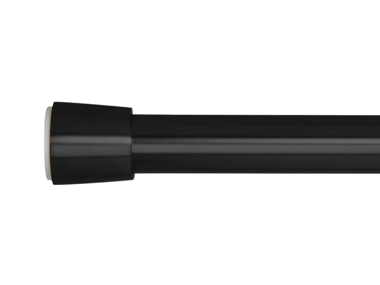 Spannstange stretch schwarz Metall D: ca. 2,6 cm ausziehbar von ca. 120 bis 220 cm 1.0 Läufe