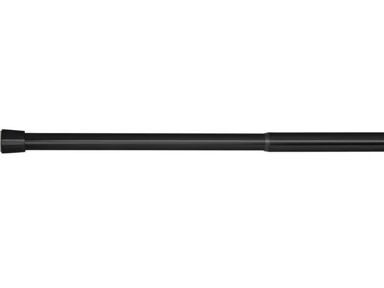 Spannstange stretch schwarz Metall D: ca. 2,6 cm ausziehbar von ca. 120 bis 220 cm 1.0 Läufe