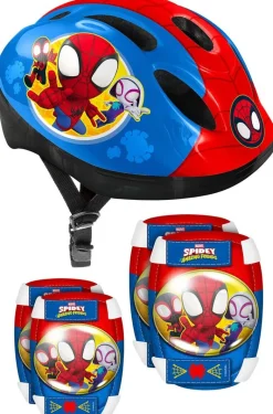 Spidey /Disney Kinderhelm mit Polstern bunt bunt